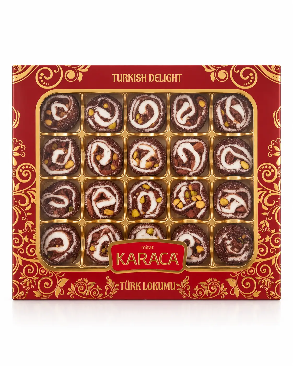 Cocoa Pistachio Turkish Delight Roll