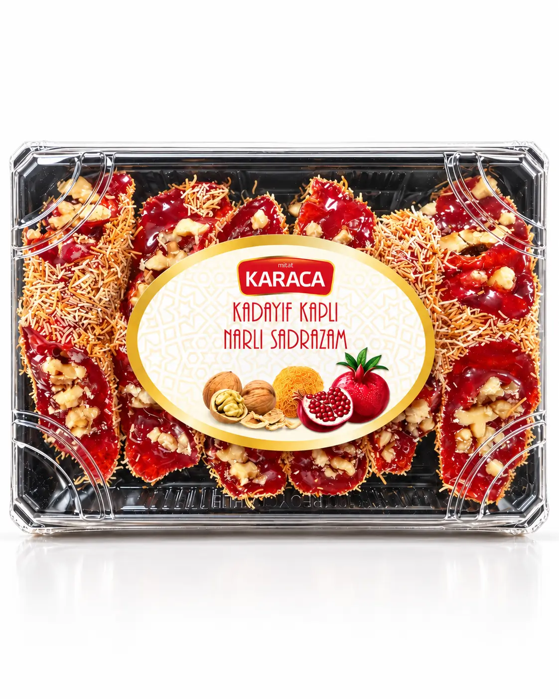 Kadayif Coated Pomegranate Sadrazam Turkish Delight